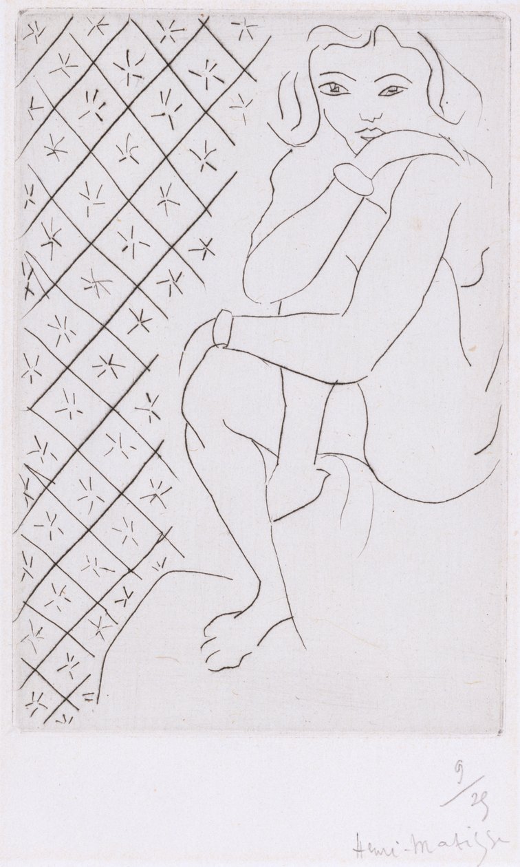 Ülő Odaliszk alkotó: Henri Matisse
