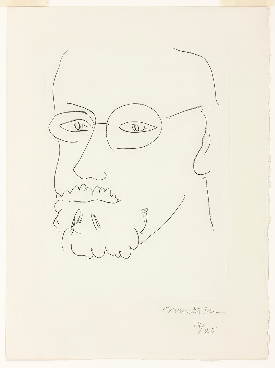 Önarckép, háromnegyedes nézet alkotó: Henri Matisse