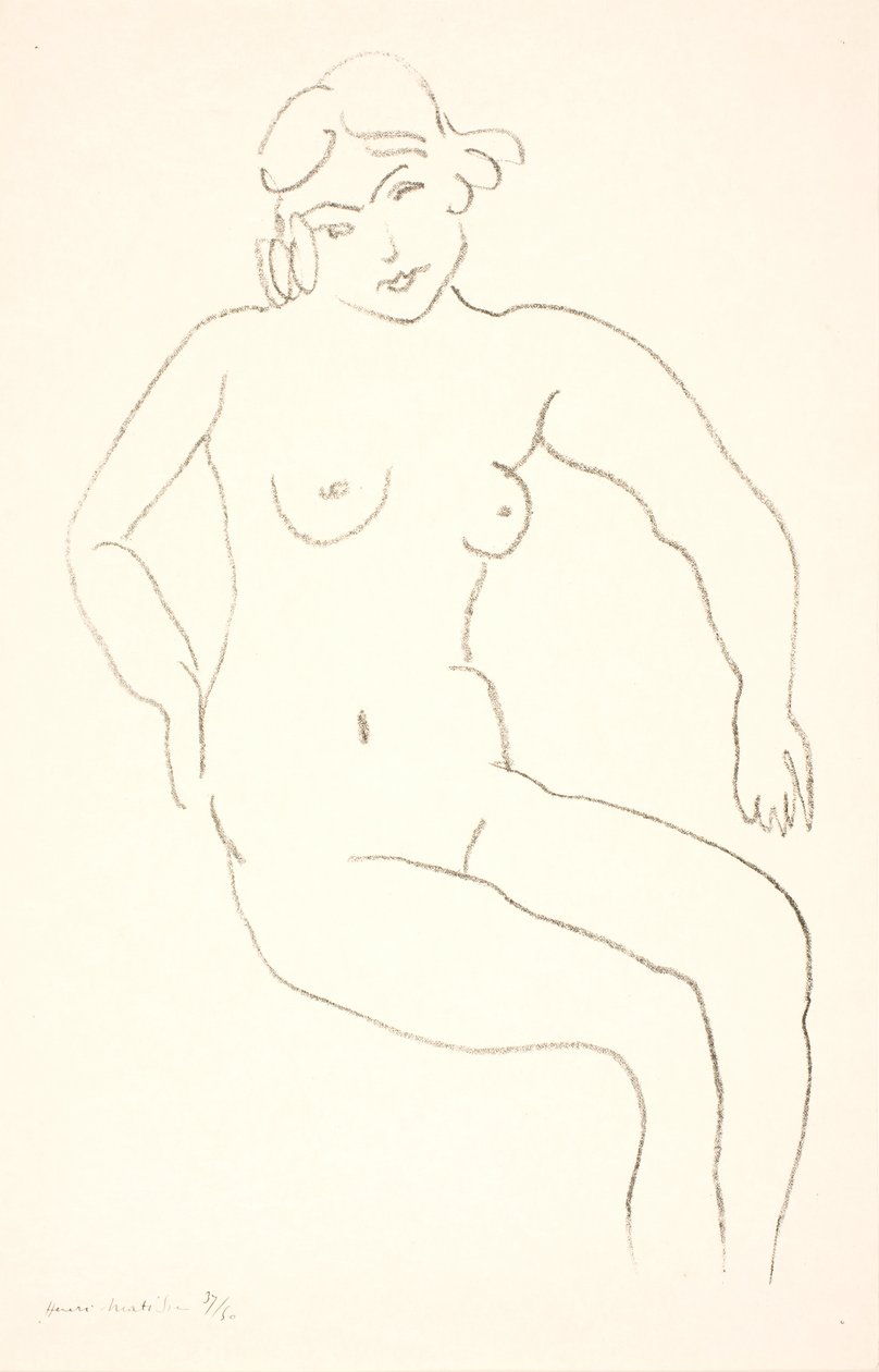 Ülő női akt alkotó: Henri Matisse