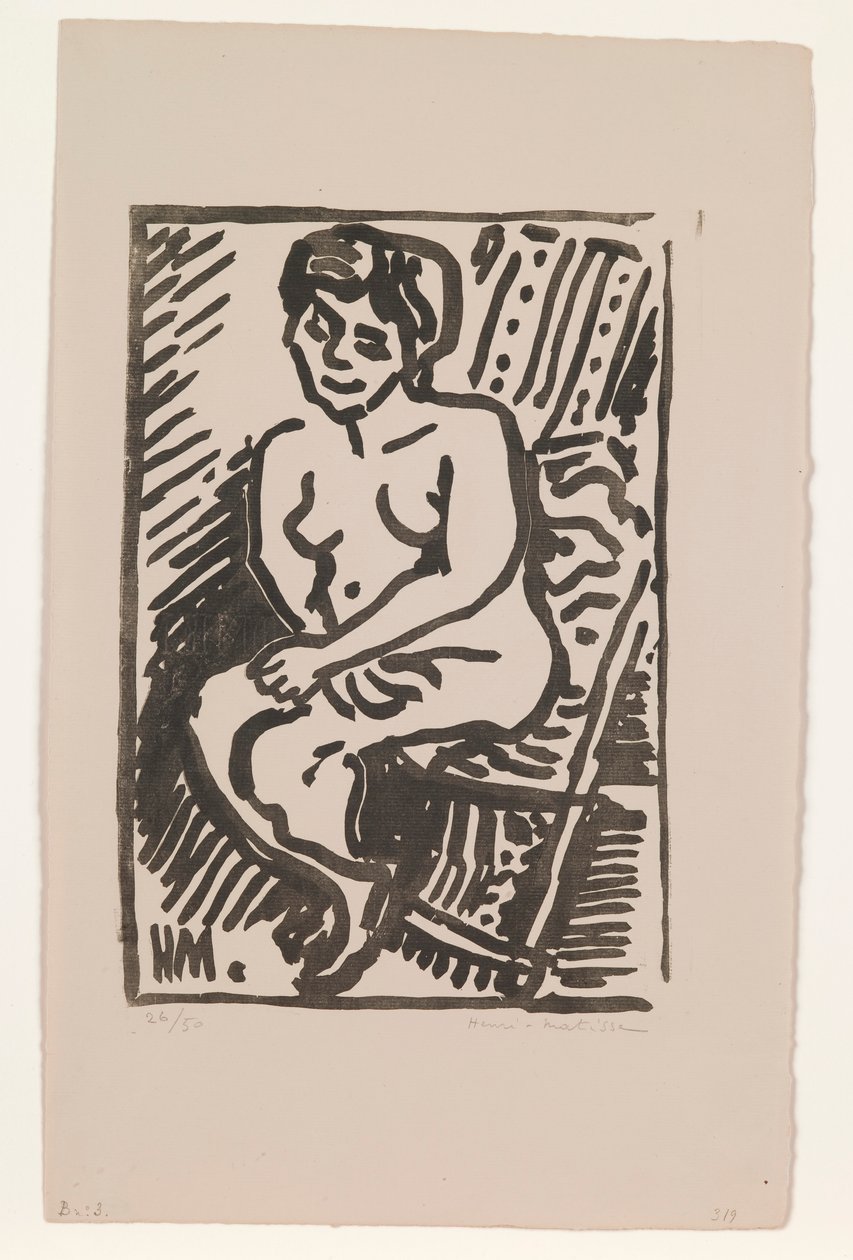 Kis fekete fametszet alkotó: Henri Matisse