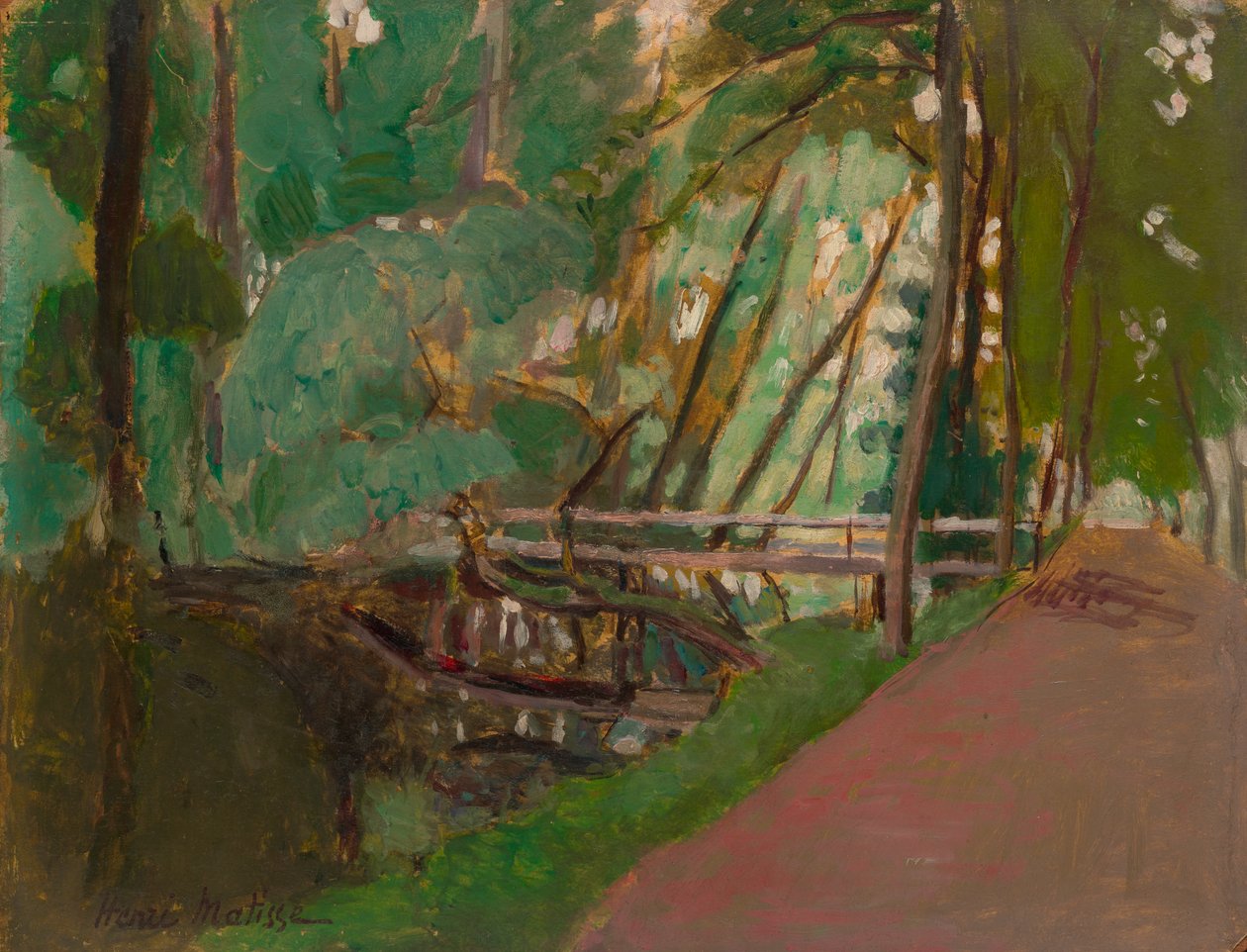 Sous-bois, 1902-1903 körüli (olaj, papír, panelen) alkotó: Henri Matisse