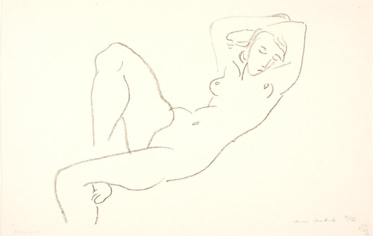 Alvó, meztelen nő alkotó: Henri Matisse