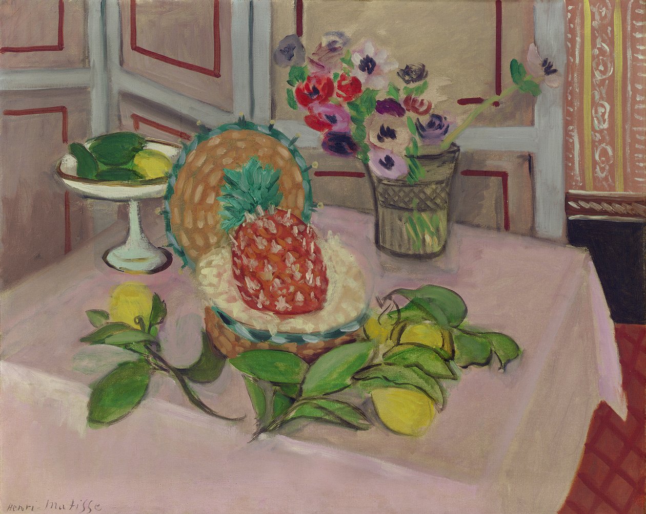 Csendélet: Ananász és citrom alkotó: Henri Matisse