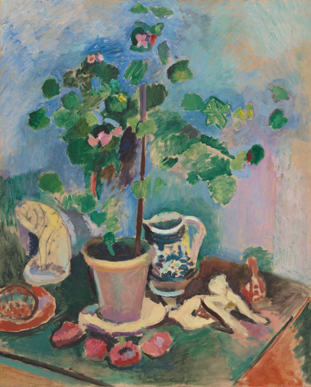 Csendélet muskátlival alkotó: Henri Matisse