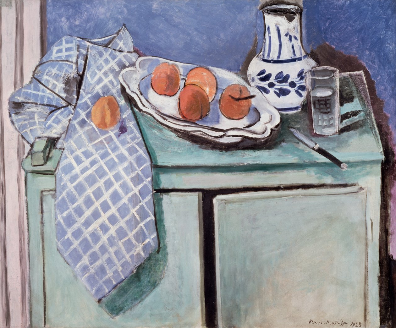 Csendélet egy zöld komódon alkotó: Henri Matisse
