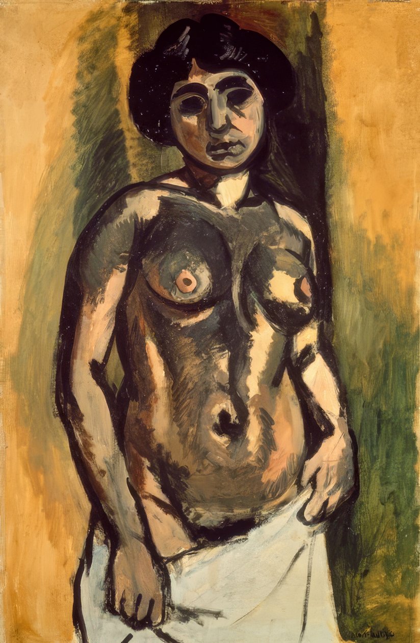 Tanulmány az arany-fekete akton alkotó: Henri Matisse