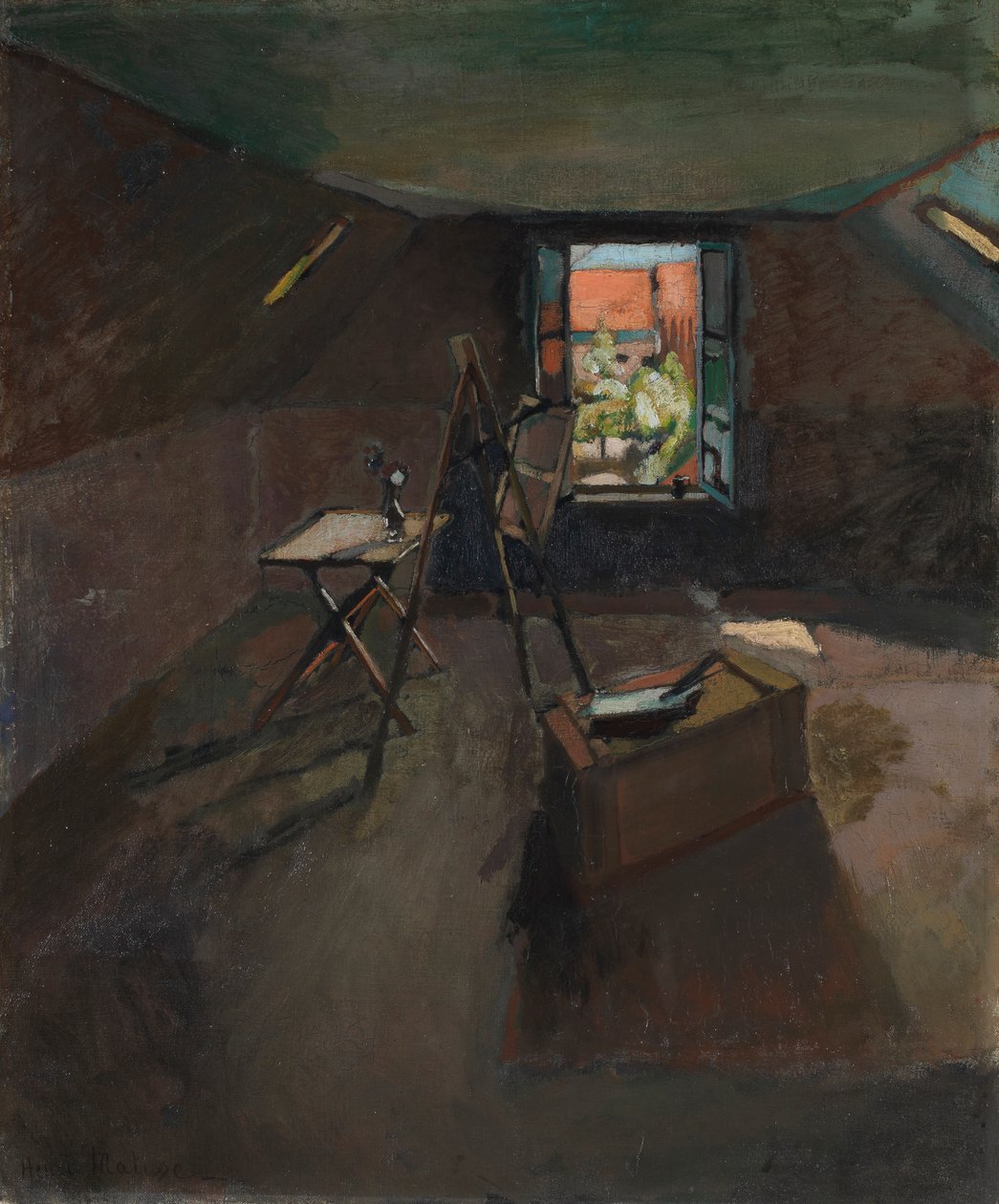 Műterem az eresz alatt, 1903 körül (olaj, vászon) alkotó: Henri Matisse