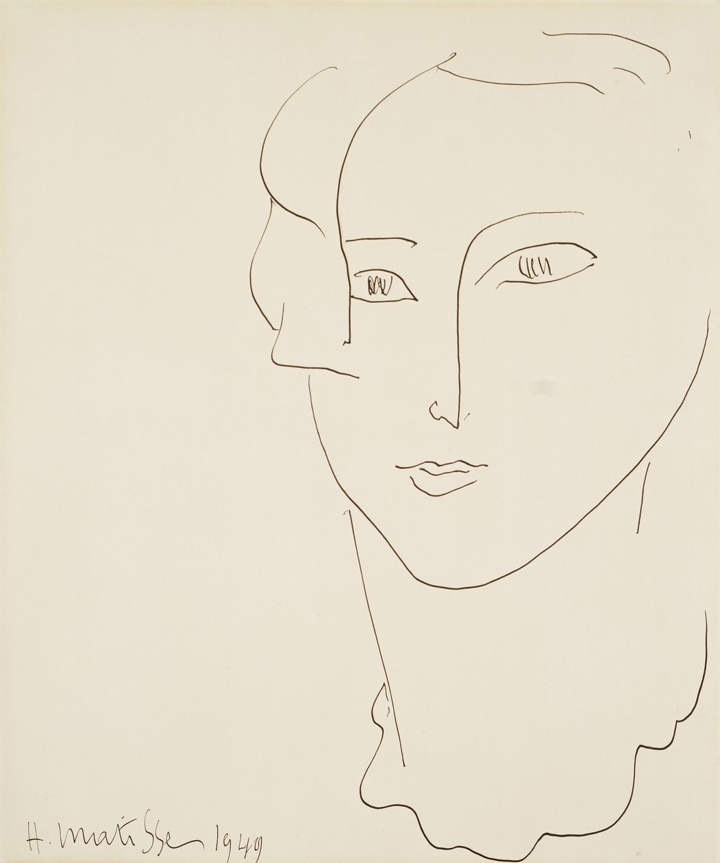 Női fej alkotó: Henri Matisse