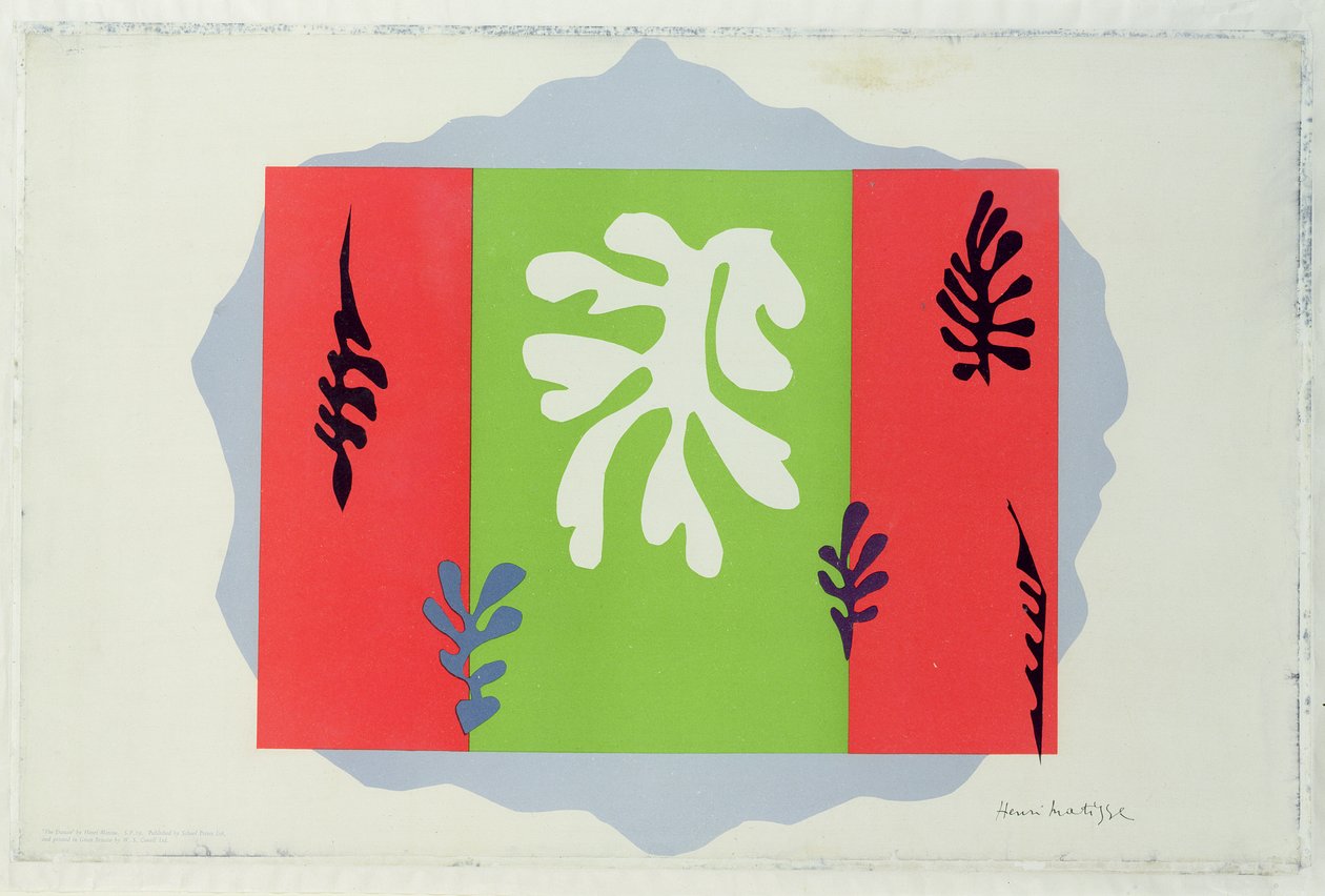 A táncos (színes litográfia) alkotó: Henri Matisse