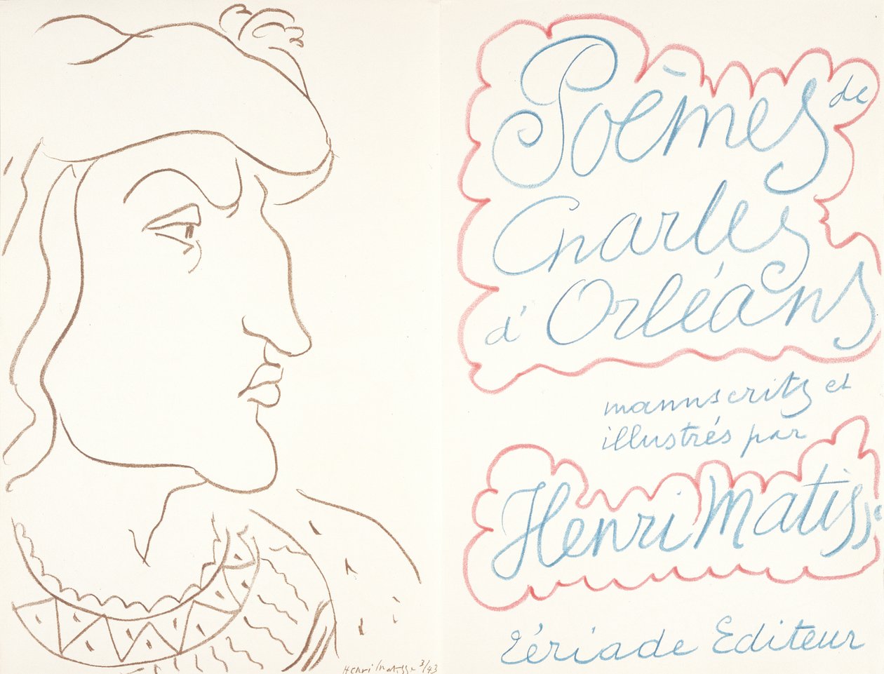 Orléans-i Károly versei, február 25. alkotó: Henri Matisse