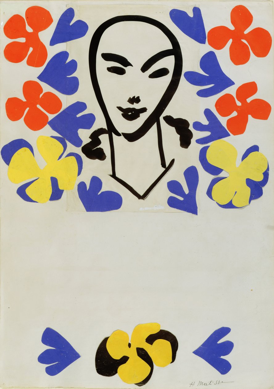 Henri Matisse szobrai, plakáttervezés (kollázs) alkotó: Henri Matisse