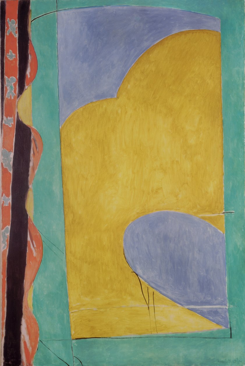 A sárga függöny, 1915 körül (olaj, vászon) alkotó: Henri Matisse