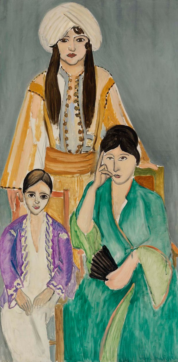 Három nővér szürke háttérrel (Les Trois soeurs sur fond gris) alkotó: Henri Matisse