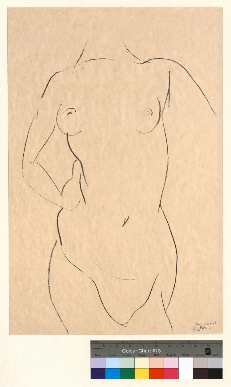 A törzs elölnézetből alkotó: Henri Matisse