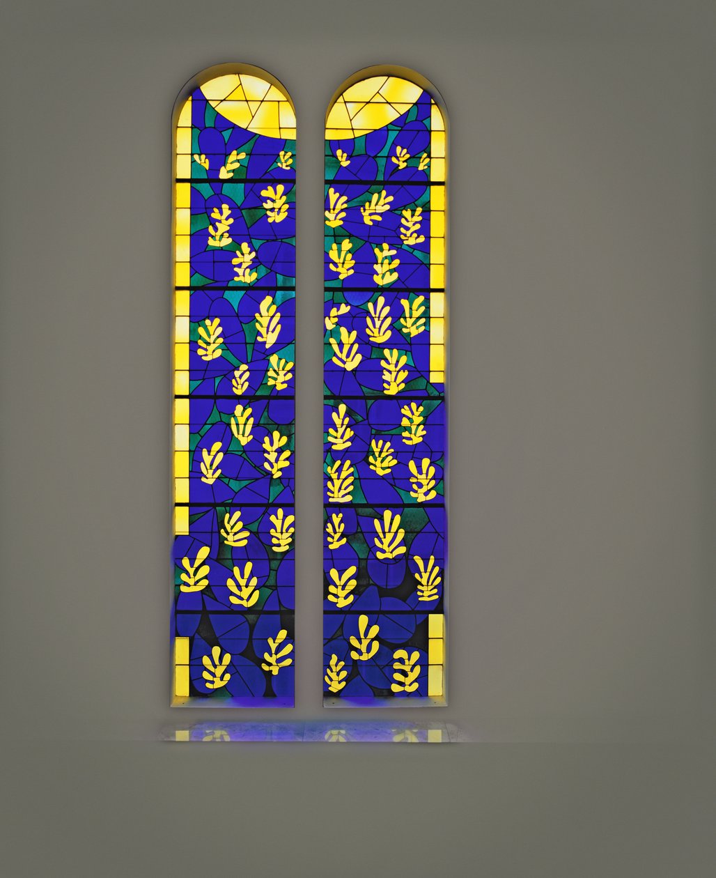Életfa üvegfestmény, Rózsafüzér kápolna, Vence alkotó: Henri Matisse