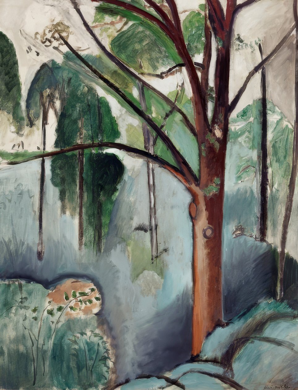 Fák a Trivaux-i tónál alkotó: Henri Matisse