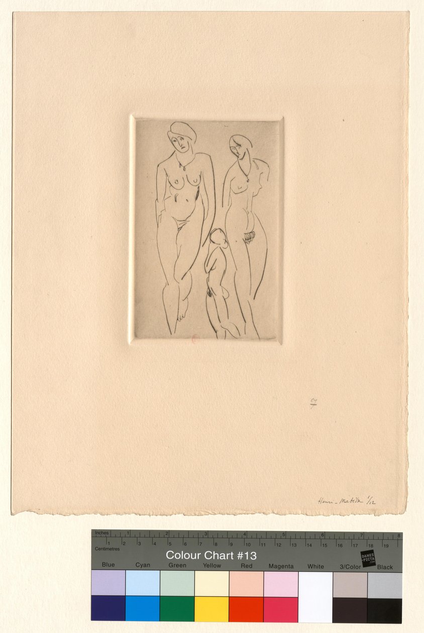 Három alak - Akadémiai tanulmányok alkotó: Henri Matisse