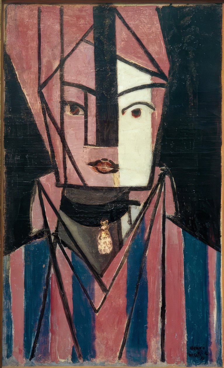Fehér és rózsaszín fej (Marguerite Matisse) alkotó: Henri Matisse