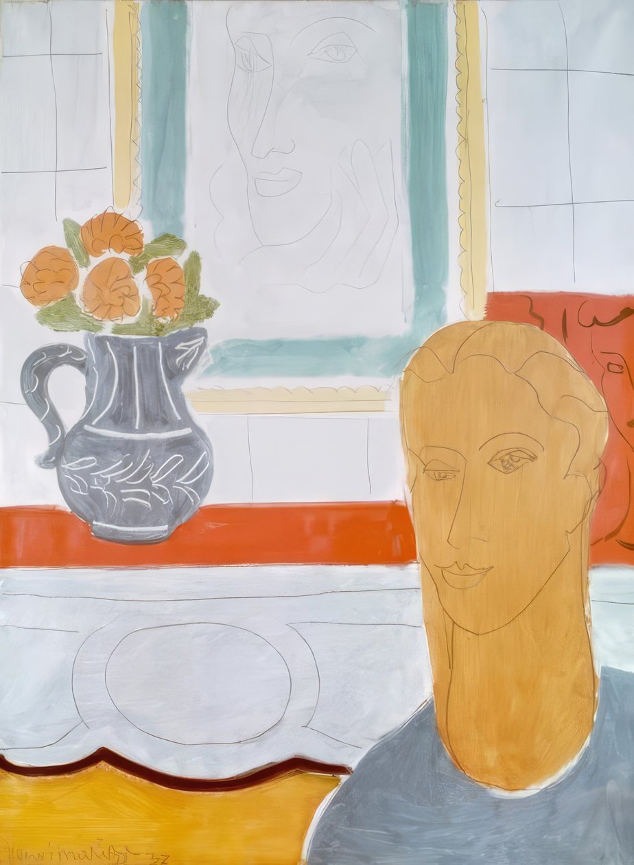 Okkersárga fej alkotó: Henri Matisse
