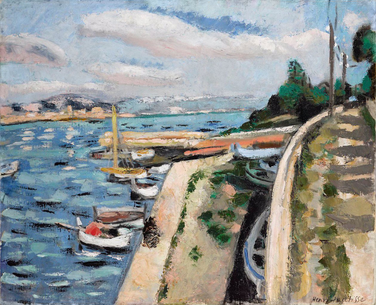 Antibes látképe, 1925 körül (olaj, vászon) alkotó: Henri Matisse