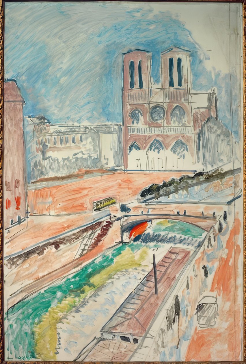 A Notre-Dame kilátása alkotó: Henri Matisse