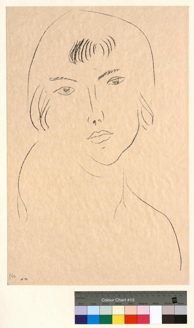 Pofaszakállas arc alkotó: Henri Matisse