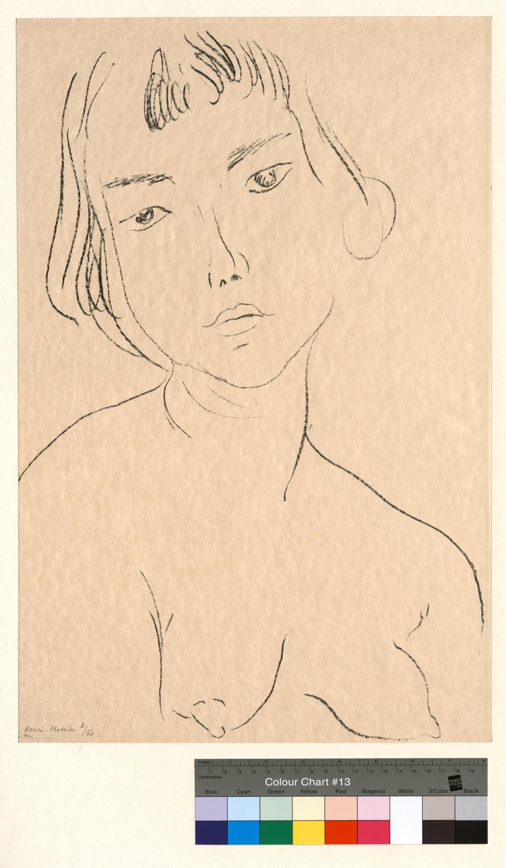 Az arc kissé balra hajlik alkotó: Henri Matisse