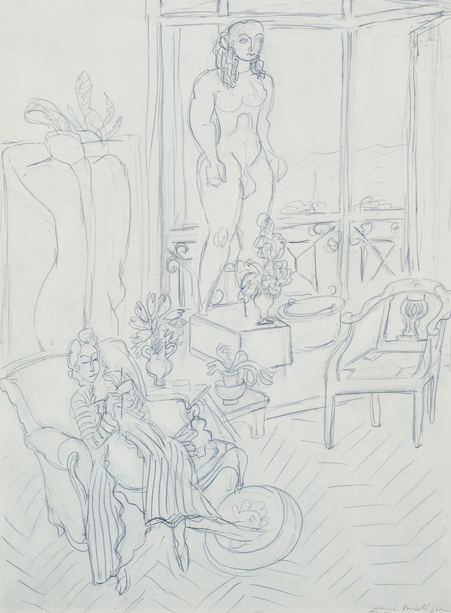 Nő egy enteriőrben; Hotel Regina, Cimiez, Nizza alkotó: Henri Matisse