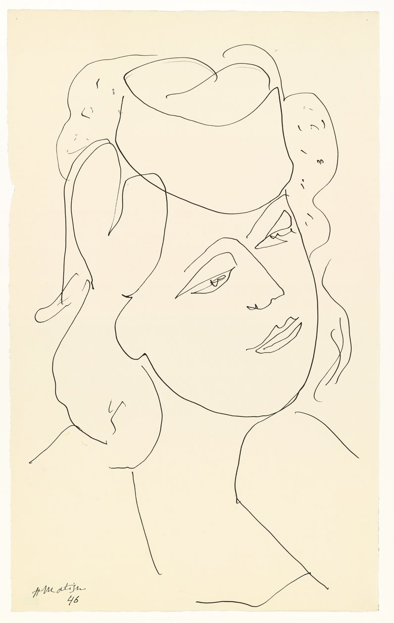 Nő kalapos alkotó: Henri Matisse