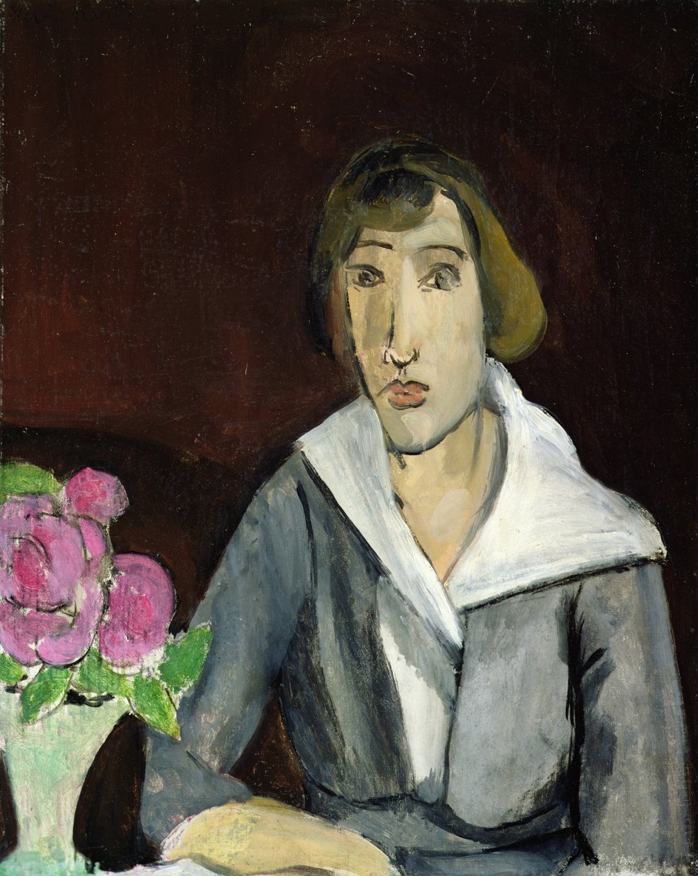 Nő rózsákkal (olaj, vászon) alkotó: Henri Matisse