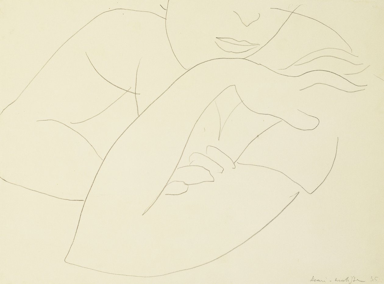 Nő keresztbe tett karokkal alkotó: Henri Matisse