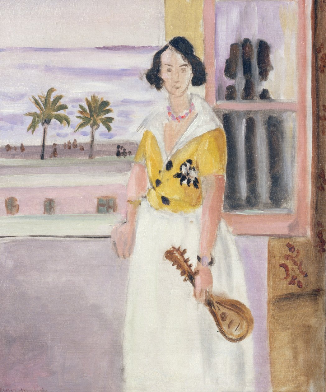 Nő mandolinnal, 1921-22 körül (olaj, vászon) alkotó: Henri Matisse
