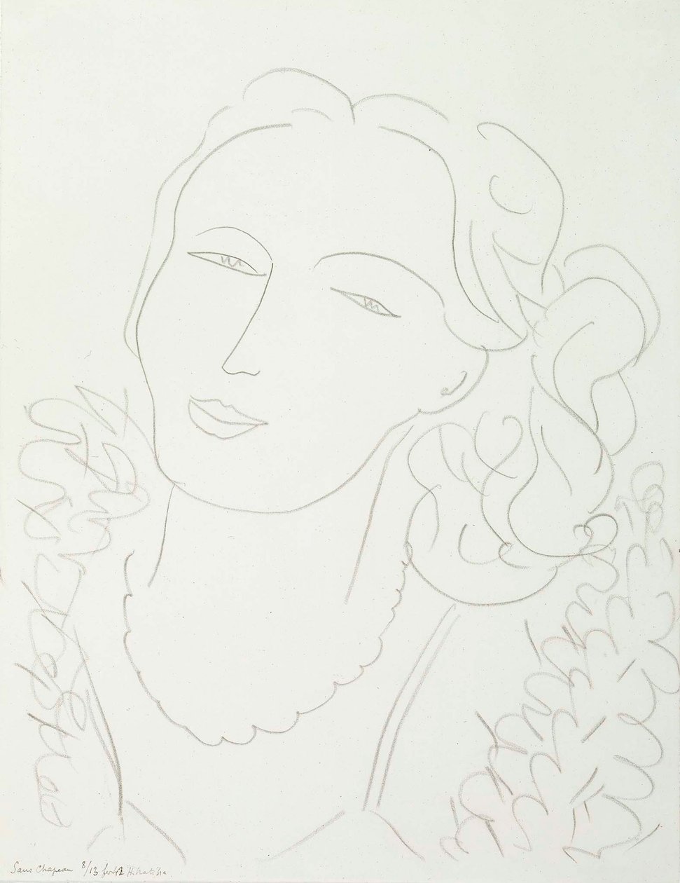 Kalap nélküli nő alkotó: Henri Matisse