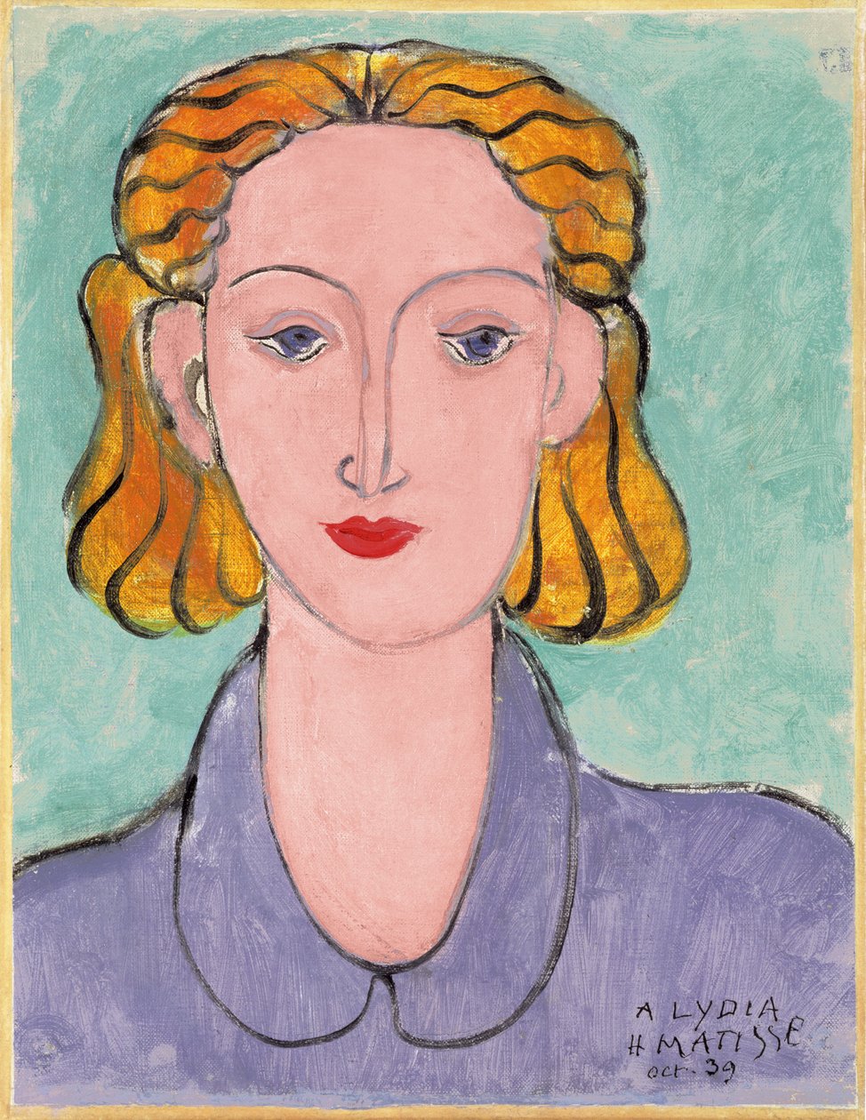 Fiatal nő kék blúzban (L.N. Delektorszkaja portréja) alkotó: Henri Matisse