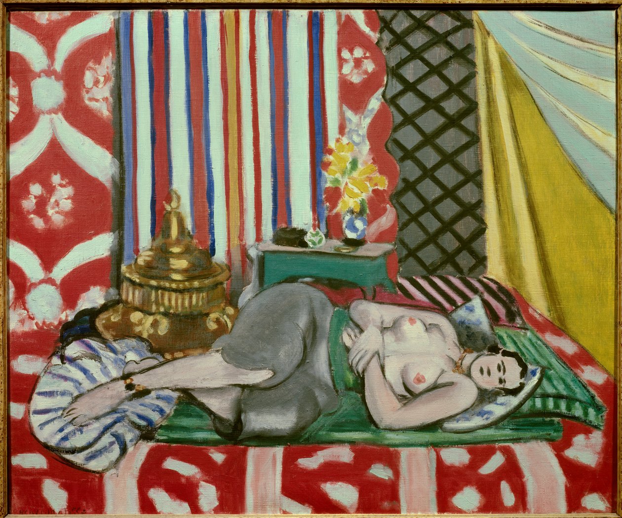 odalisque a la culotte grise 1925 (olaj, vászon) alkotó: Henri Matisse
