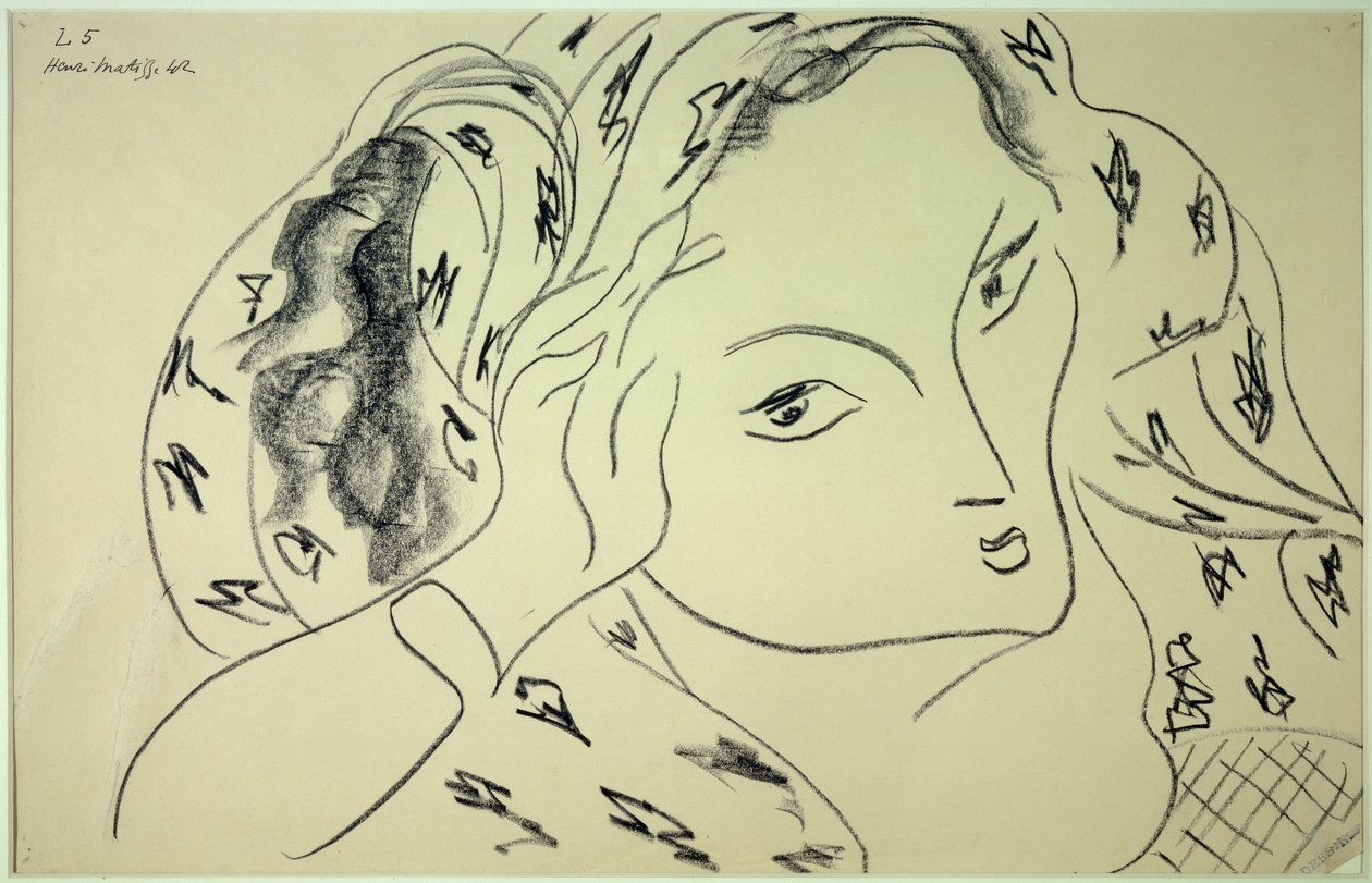 téma és variáció l.5 1942 (rajz) alkotó: Henri Matisse