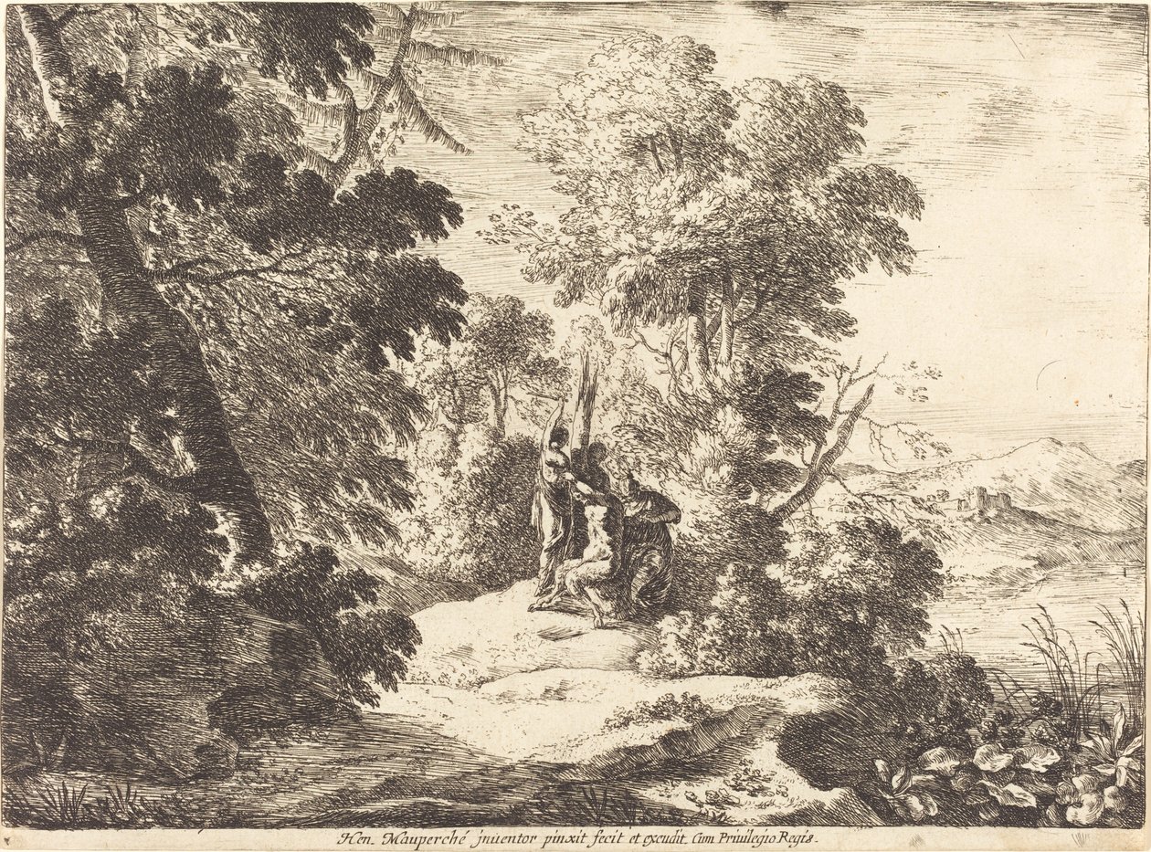 Marsyas nyúzása alkotó: Henri Mauperche