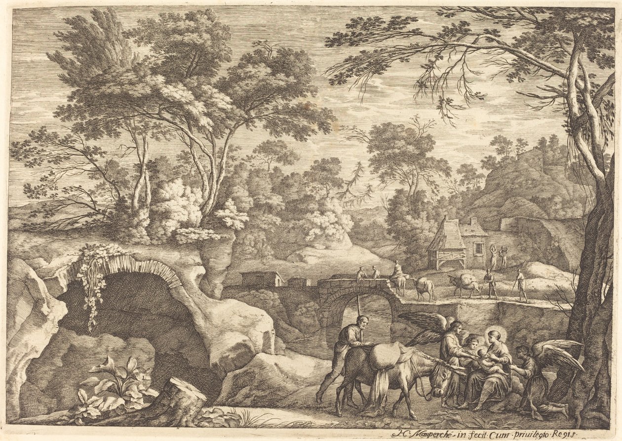 Repülés Egyiptomba alkotó: Henri Mauperche