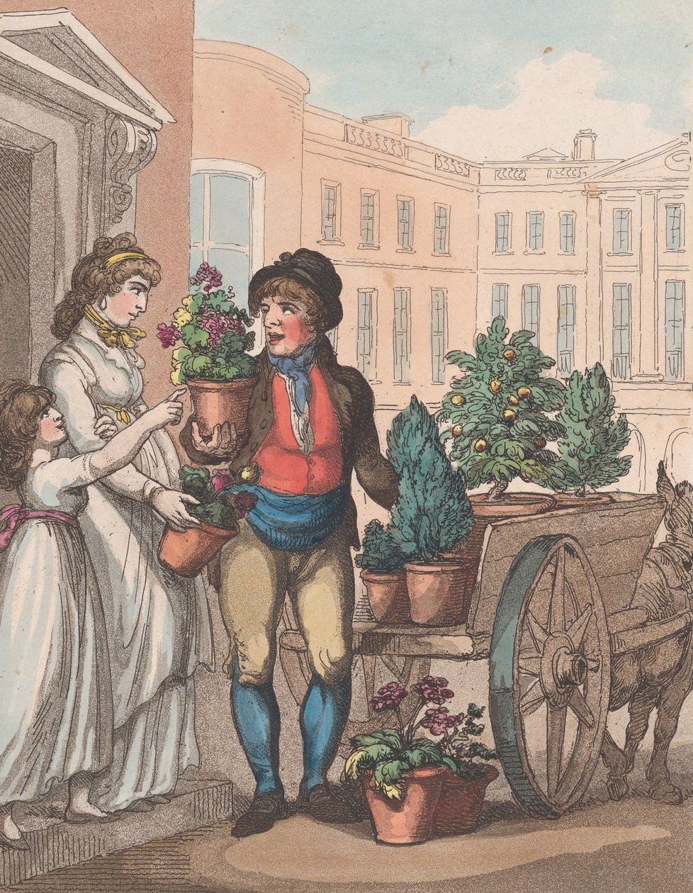 Cries of London, No. 6: All a növekvő, íme, Flowers, 1799. március 1. alkotó: Henri Merke