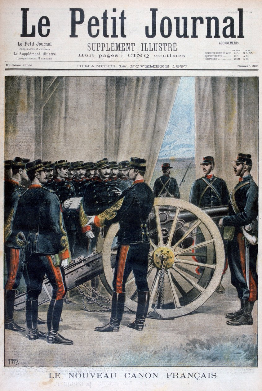Egy új francia ágyú, 1897. alkotó: Henri Meyer