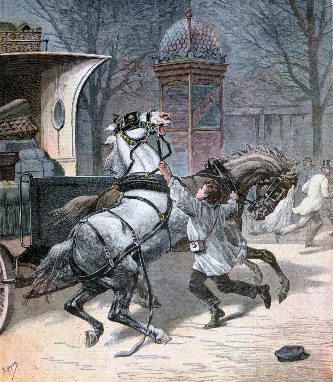 Egy bátor fiatalember, Párizs, 1892 alkotó: Henri Meyer