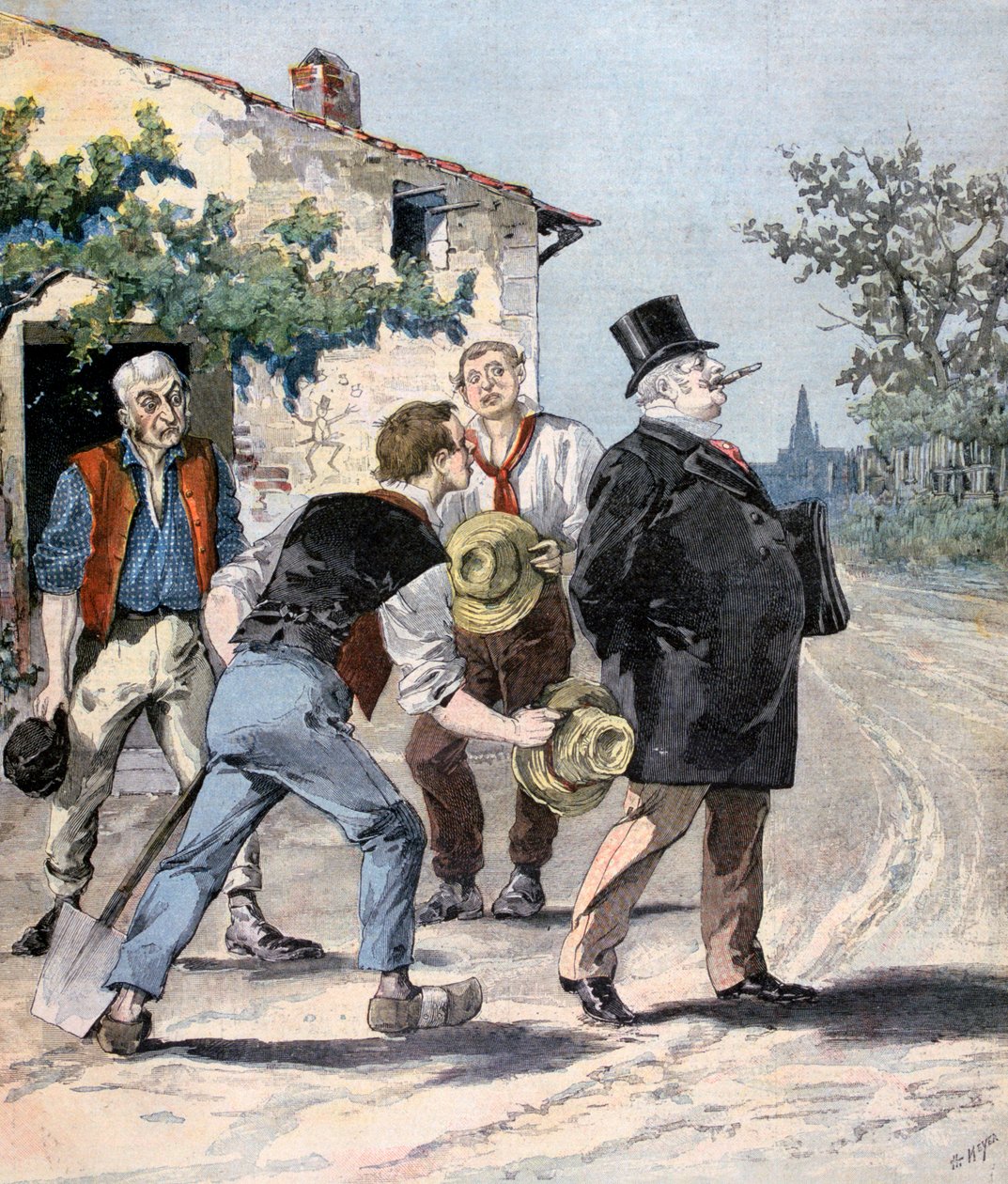 A választások után, 1893 alkotó: Henri Meyer