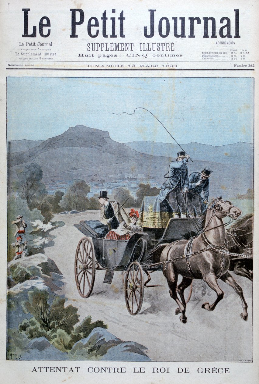 Támadási kísérlet Görögország királya ellen, 1898 alkotó: Henri Meyer