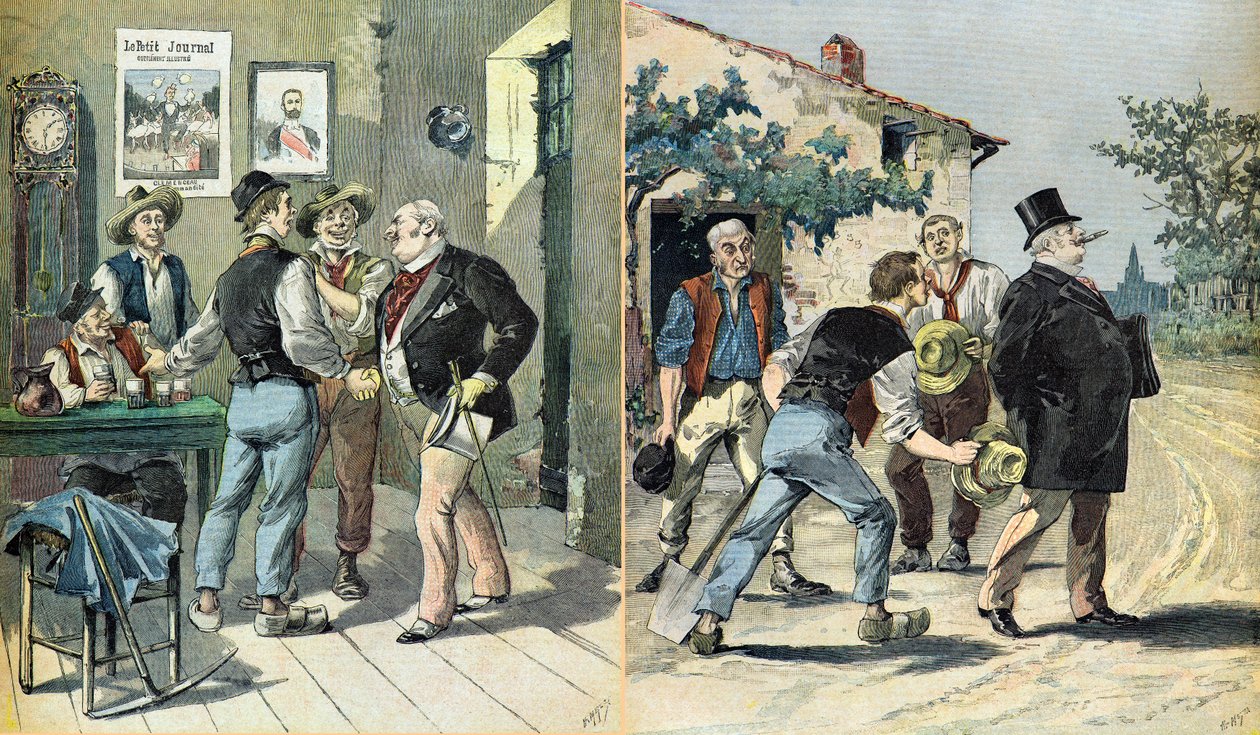 Karikatúra a választásokról alkotó: Henri Meyer
