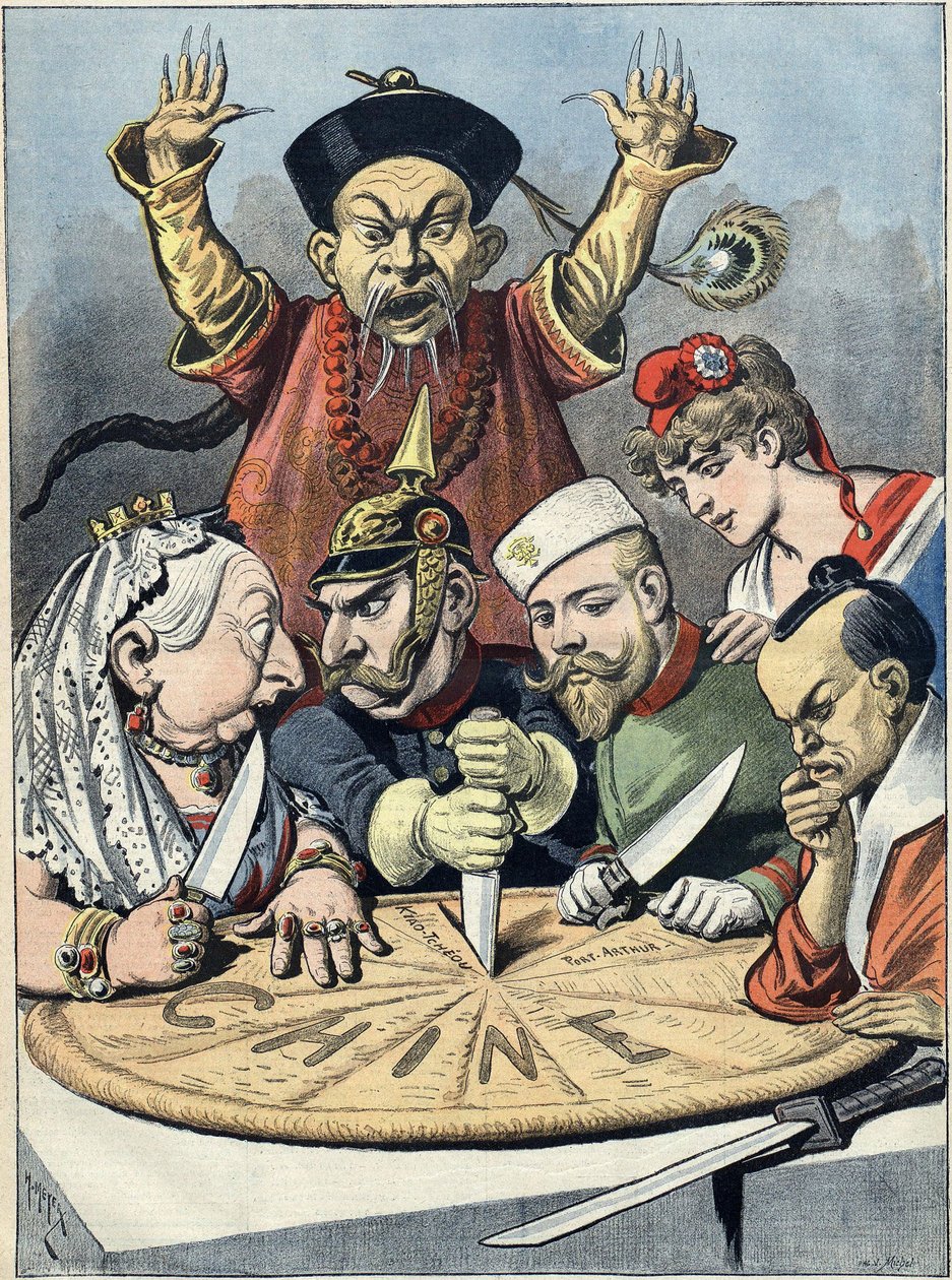 Kína – a királyok és... a császárok tortája Karikatúra, 1898 alkotó: Henri Meyer