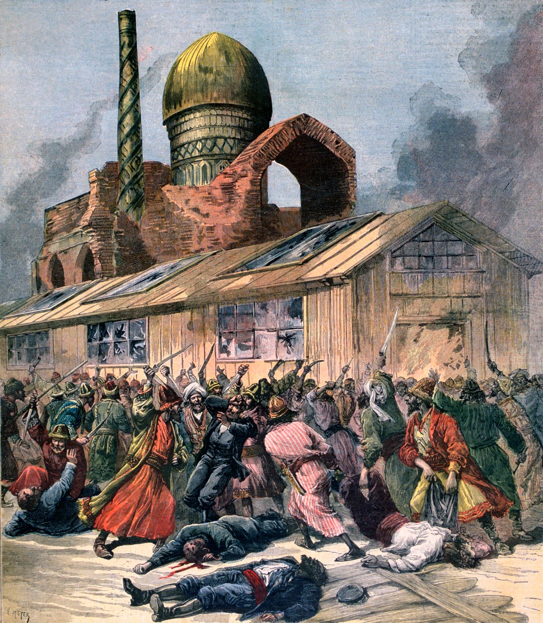 Kolera Oroszországban, bajok Asztrahánban, 1892 alkotó: Henri Meyer