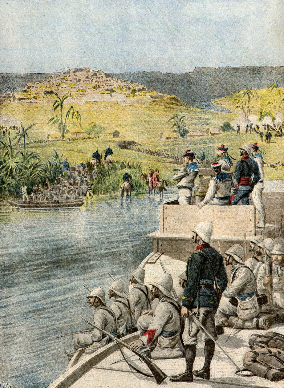 Expedition militaire a Madagascar,1895 (Illusztráció) alkotó: Henri Meyer