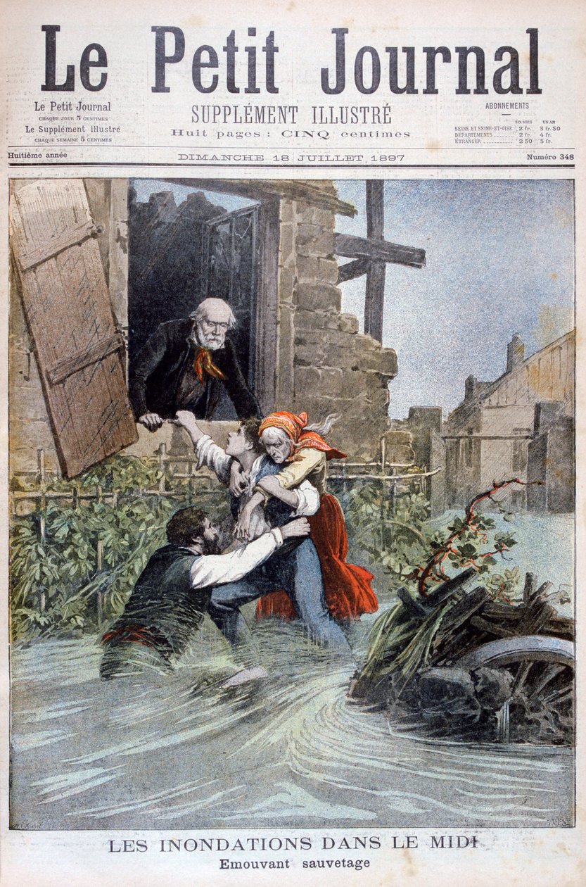 Árvizek a dél-franciaországi Midiben, 1897 alkotó: Henri Meyer