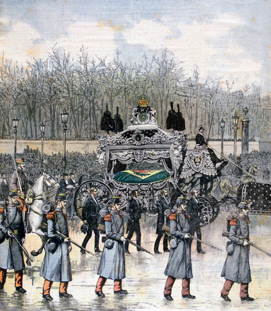 A brazil császár temetése, 1891 alkotó: Henri Meyer