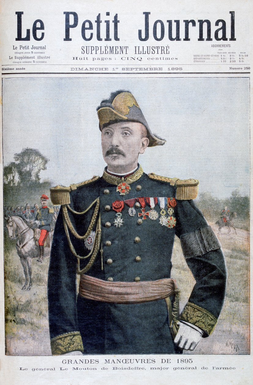 Raoul le Mouton de Boisdeffre tábornok, francia katona, 1895 alkotó: Henri Meyer